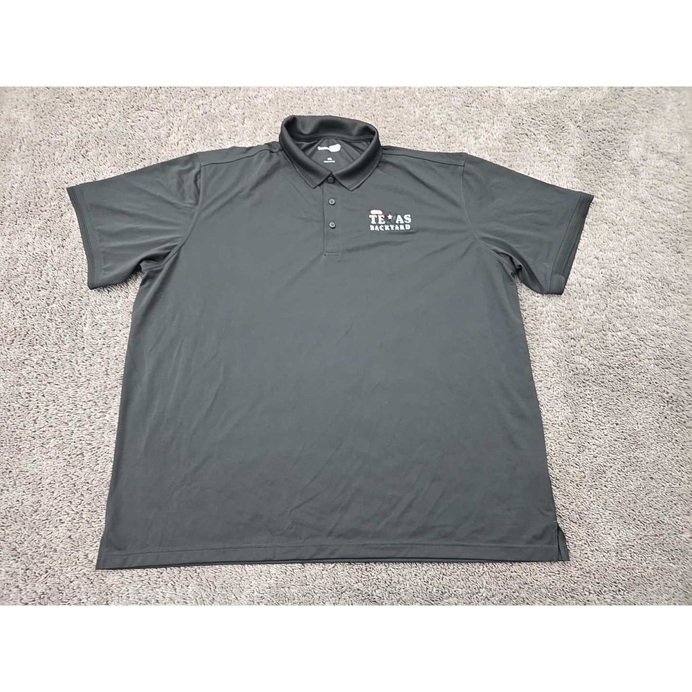 HEB "Texas Backyard" Polo Shirt Mens 4XL CornerStone Black Employee Uniform